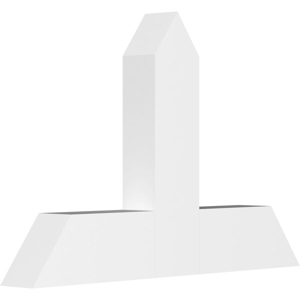 Ekena Millwork Portland Architectural Grade PVC Gable Bracket, 36"W x 24"H x 4"D x 6"F, 16/12 Pitch GBP036X24X0406POR00 - main